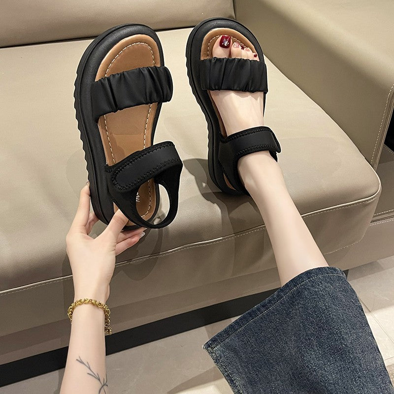 Women's Style With Skirt Muffin Summer Thick Sandals