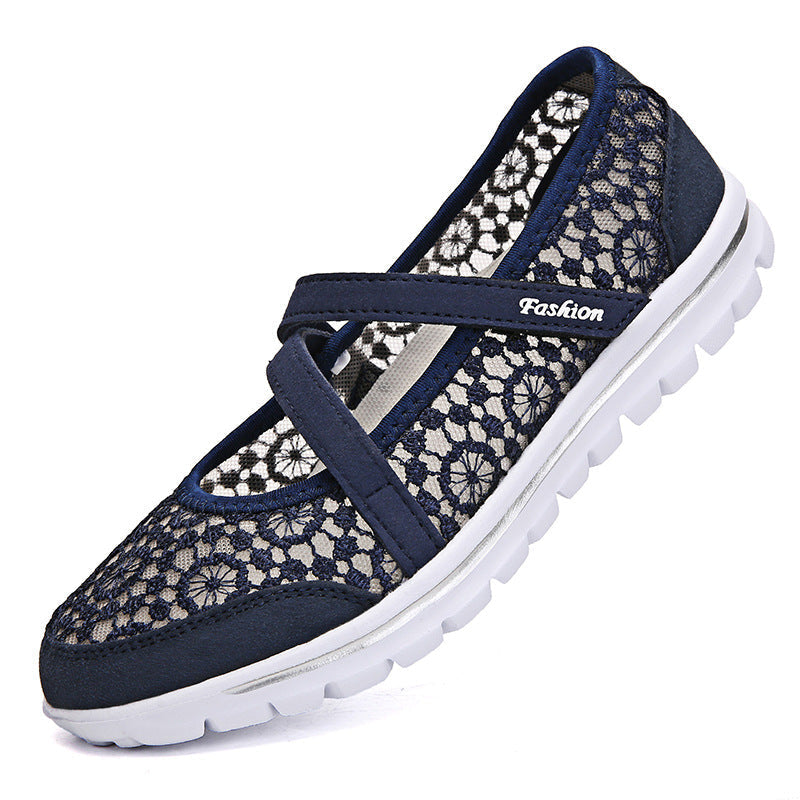 Lace Breathable Casual Flat Shoes