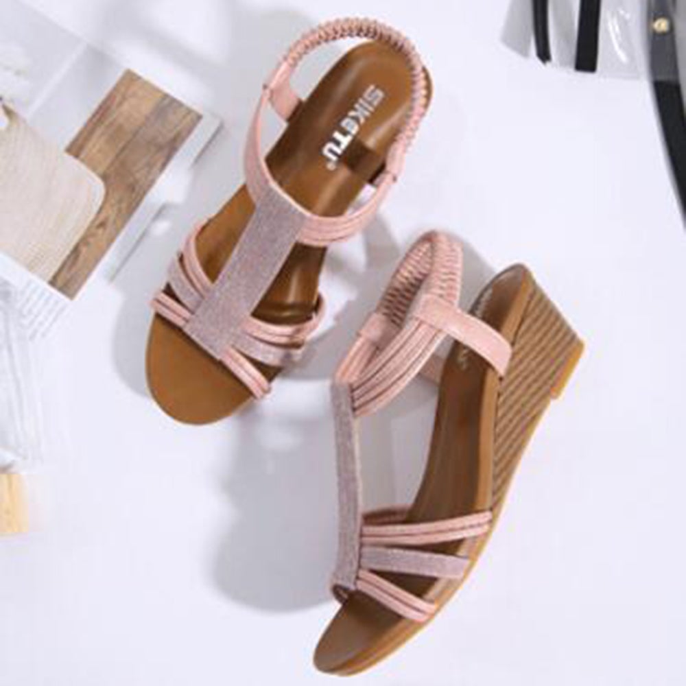 slope heel women sandals summer new national style