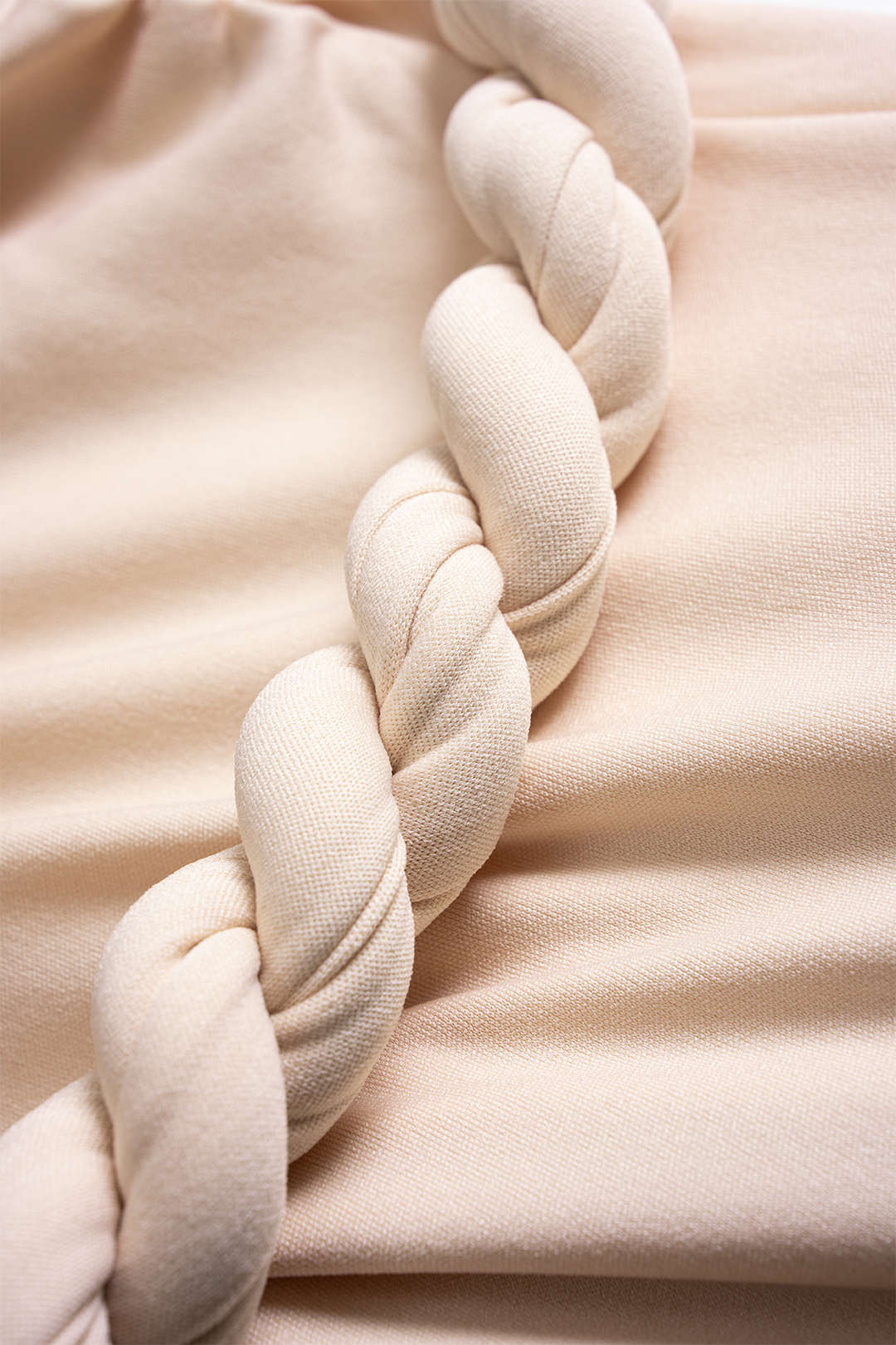 Twist Knot Strapless Sleeveless Mini Dress