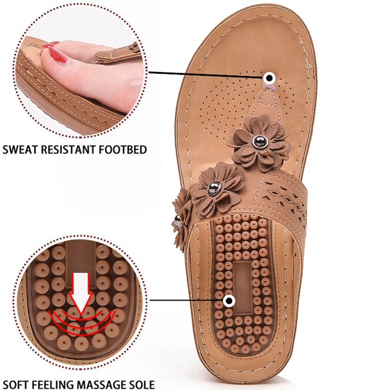 Women Premium Comfort Wedge Massage Fashion Sandals
