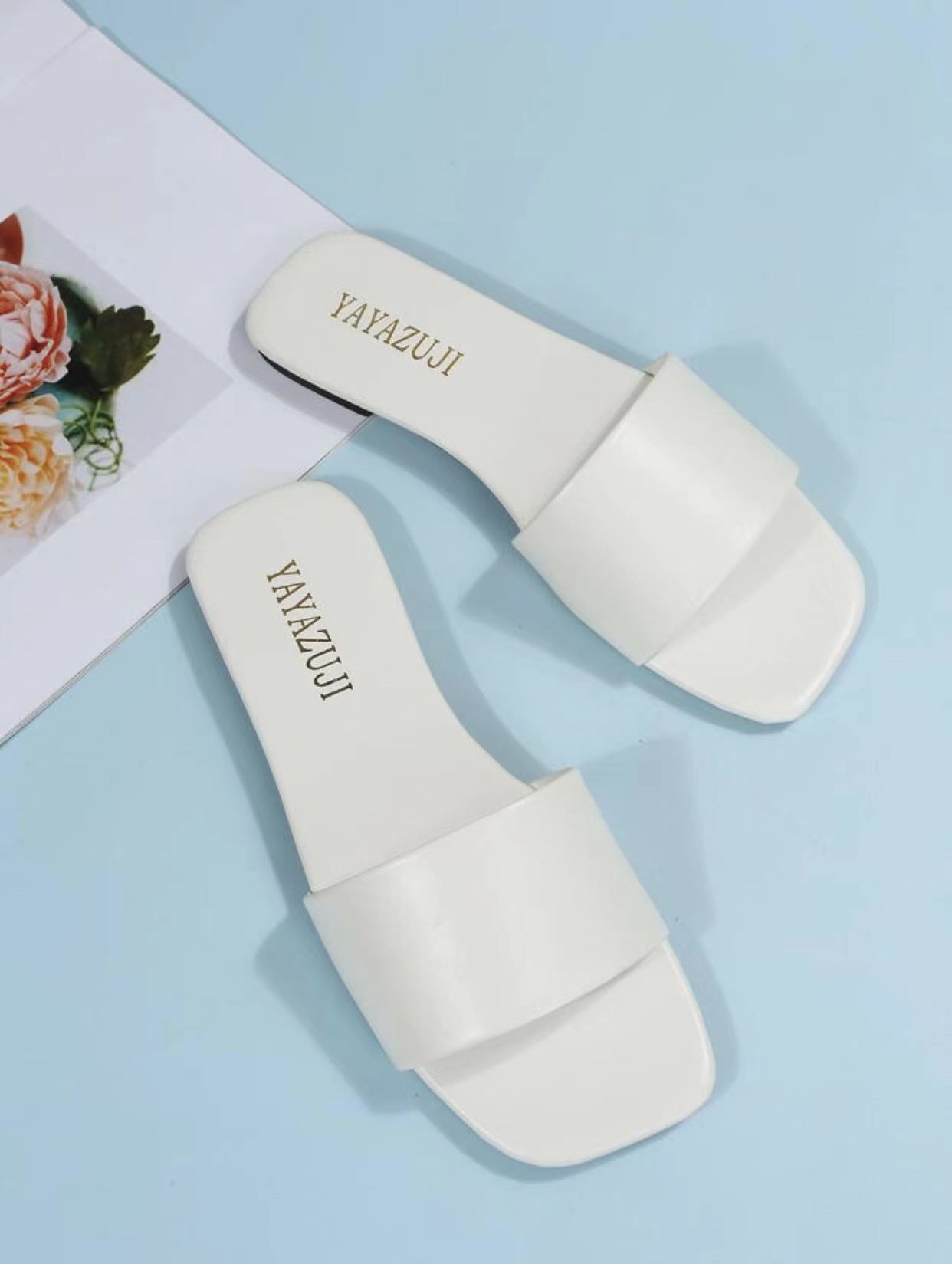 Women's Summer Plus Size Square Toe Flat Bottom Sandals