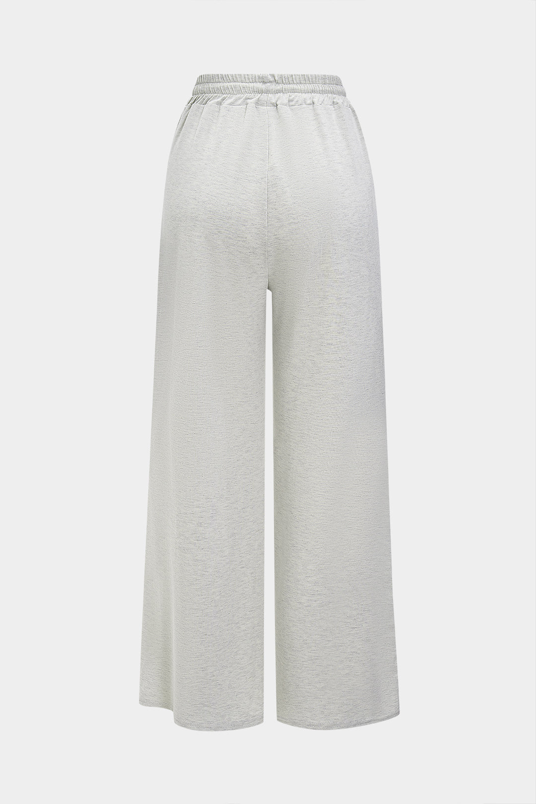 Stripes Tank Top And Wide Leg Pants Set