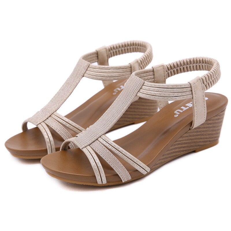 slope heel women sandals summer new national style