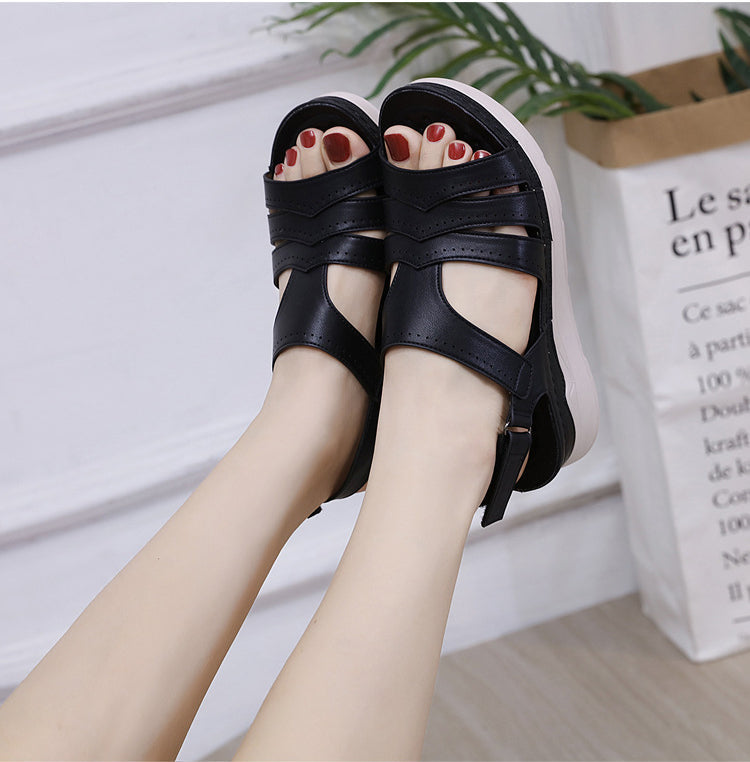 Casual Lightweight Velcro Non-Slip Wedge Sandals