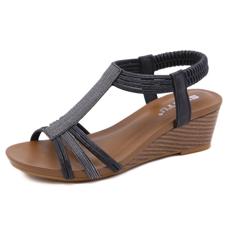slope heel women sandals summer new national style
