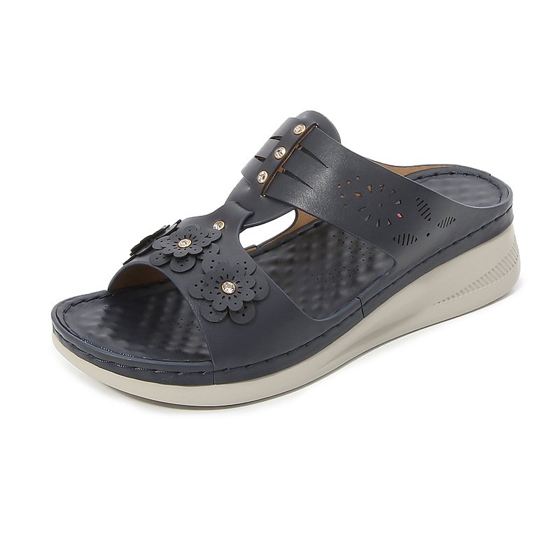 Rhinestone Flower Casua Light And Non-slip Sandals