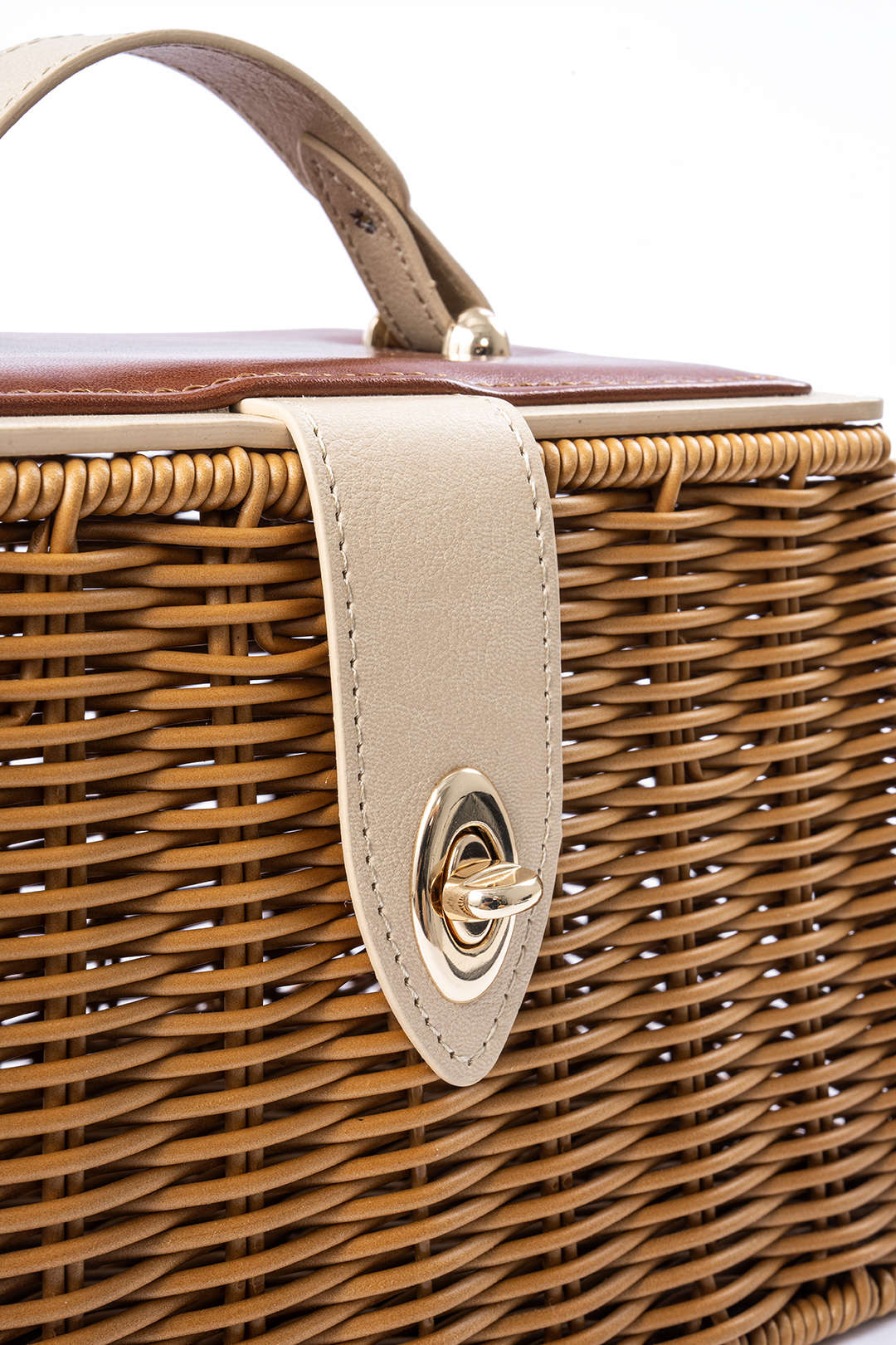 Woven Textured Open Top Tote Bag