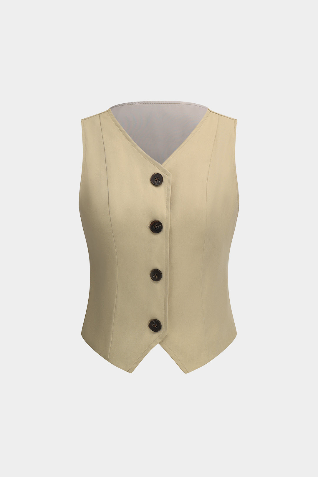 Solid Vest And Blazer And Wide Leg Pants Set