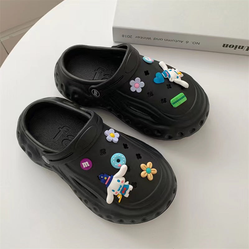 Women's Rhinestone Thick-soled Flip-flops Summer Outdoor Fashion Sandals