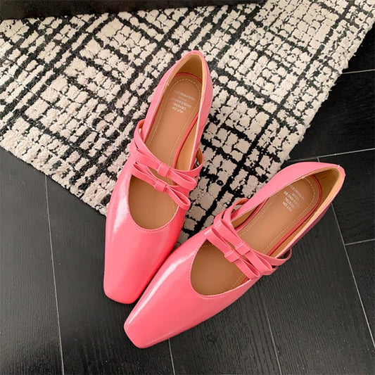 Jayci Square Toe Block Heels Mary Jane Shoes