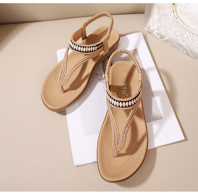 Summer Beaded Soft Breathable Comfort Sandals