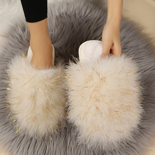 Comfy Candy Color Fuzzy Slippers