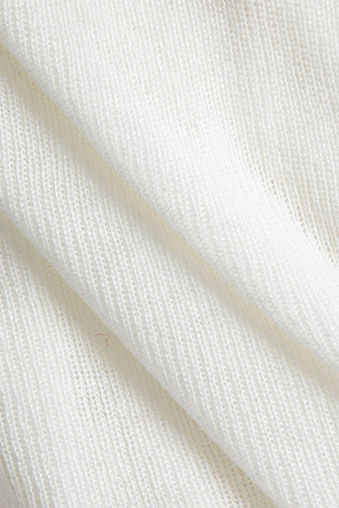 Wool Off Shoulder Long-Sleeve Top