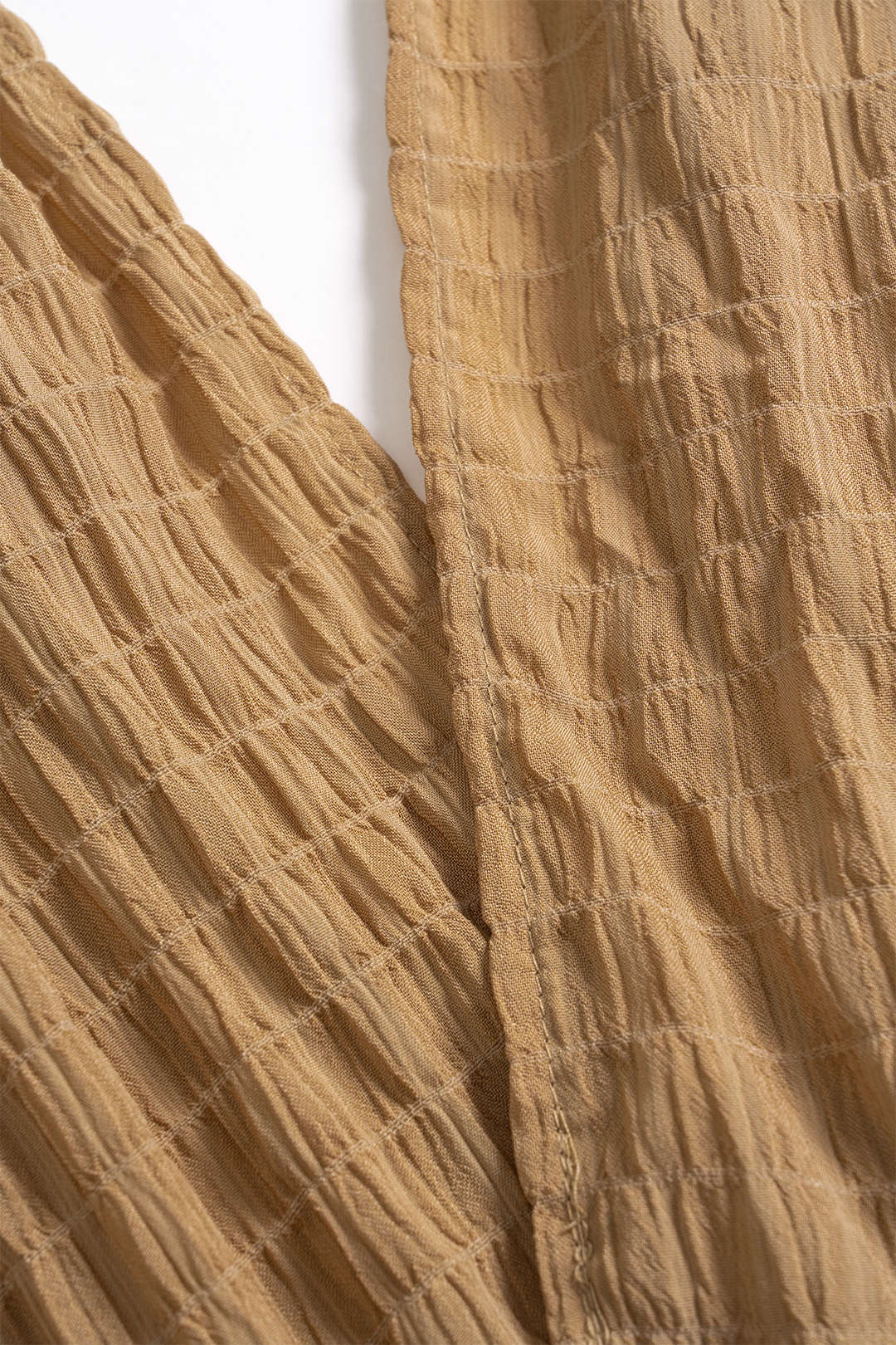 V-Neck Belted Ruched Tie-Up Sleeveless Mini Dress