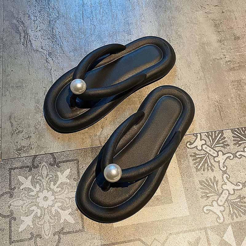 Women's Summer Flip-flops Fashionable Thick-soled Beach Bowknot Sandals