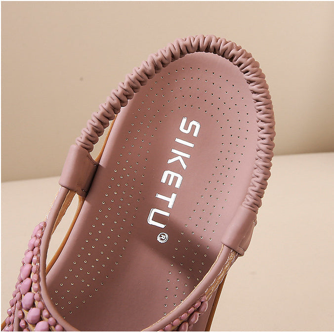 Summer Beaded Soft Breathable Comfort Sandals