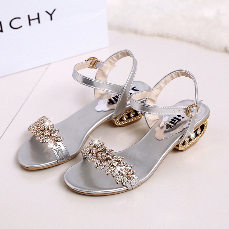 Women's Sweet Rhinestone Fashionable Ladies Fish Mouth Sandals