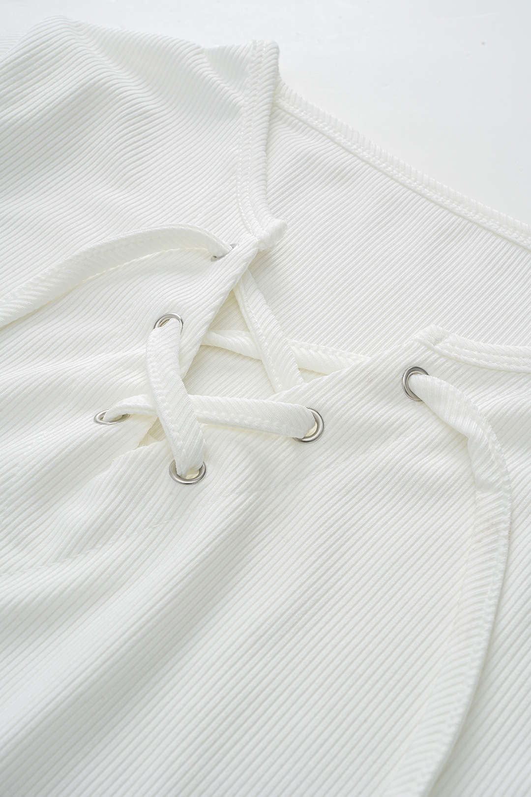 Strappy Tie-Up Short Sleeve T-Shirt