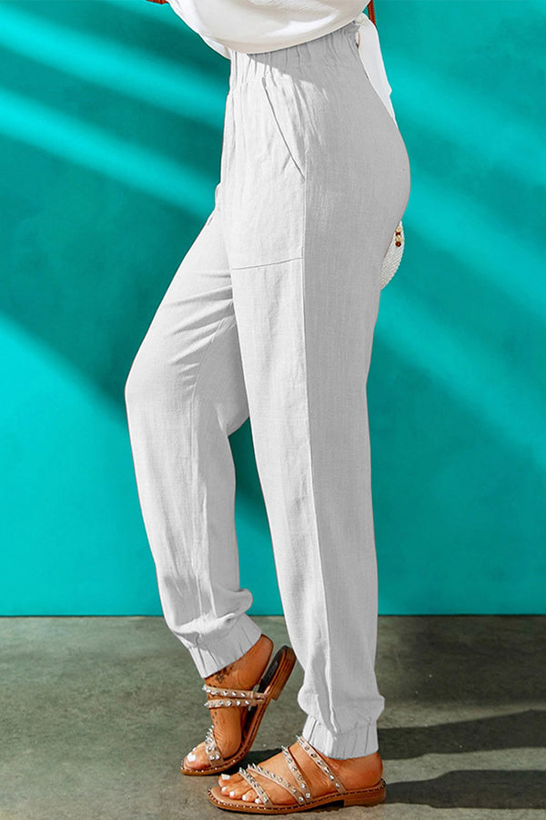 Streets of Memories Pocketed Cotton Blend Pants