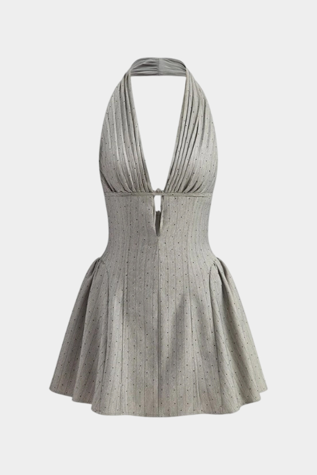 V-Neck Sleeveless Mini Dress