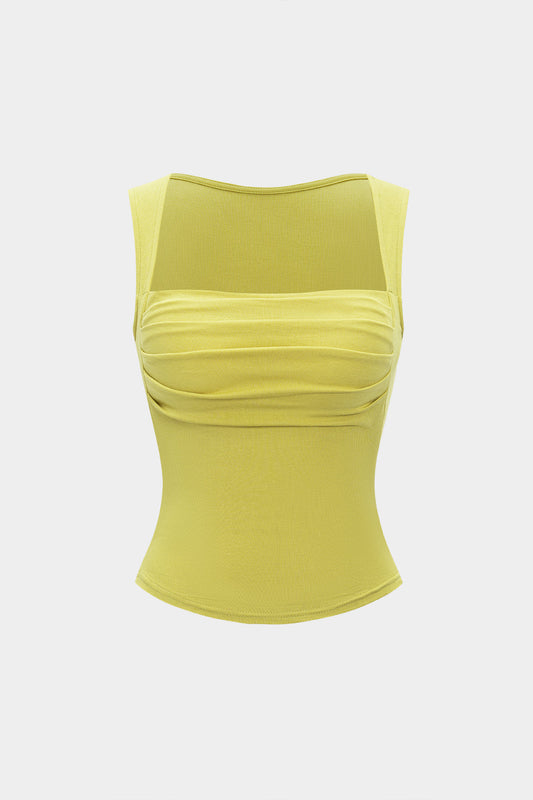 Square Neck Padded Slip Tank Top