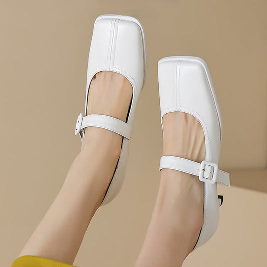 Lashawnda Square Toe Stiletto Mary Jane Shoes