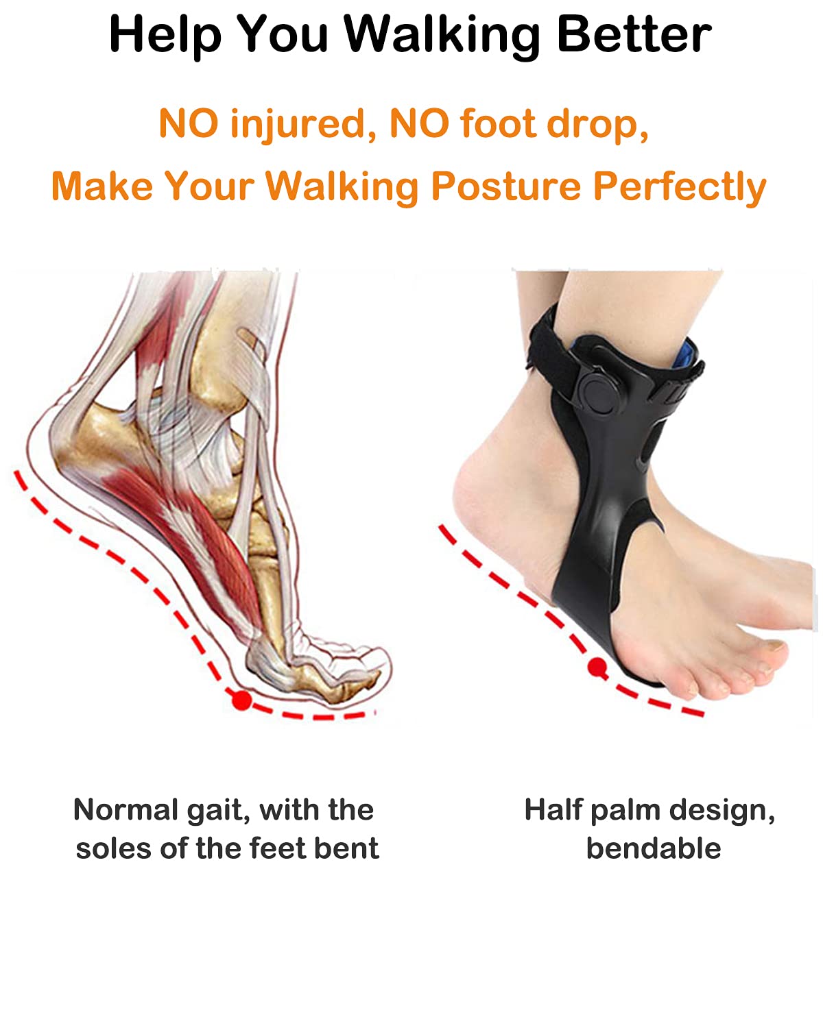 Drop Foot Brace  Splint, Ankle Foot Orthosis Support