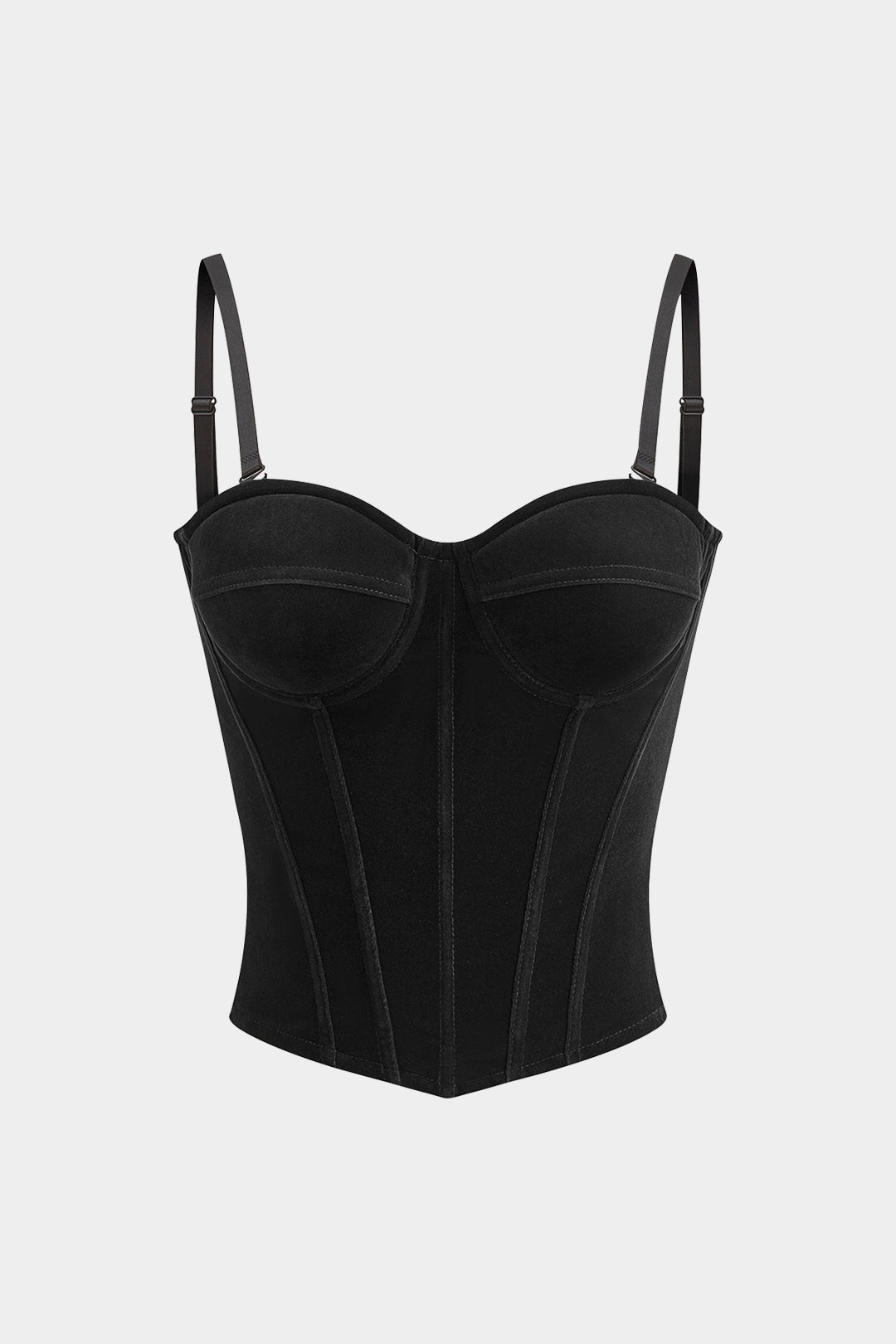 Velvet Slip Bustier Corset Waist Cami Top