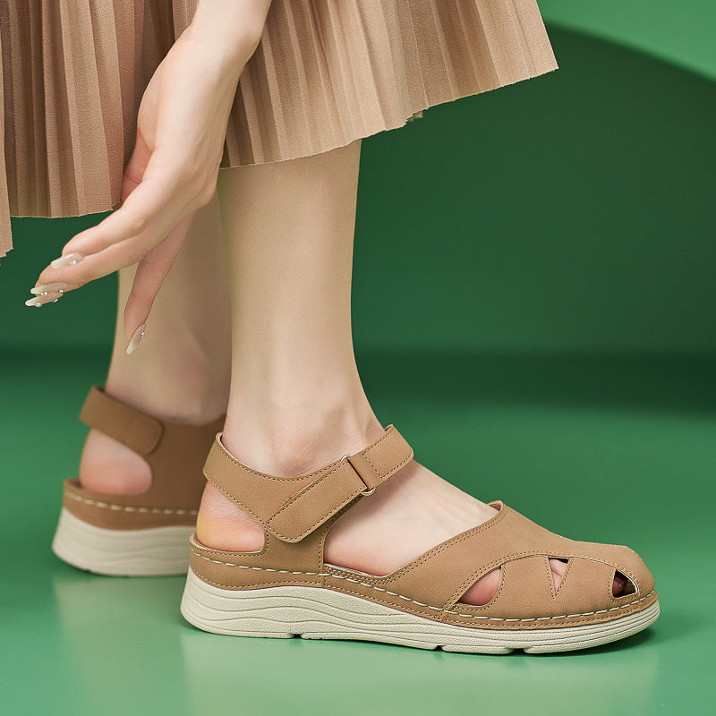Women's Autumn Comfort Toe Cap Platform Plus Sandals