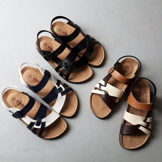 Men's Two-way Summer Large Size Flat Bottom Sandals