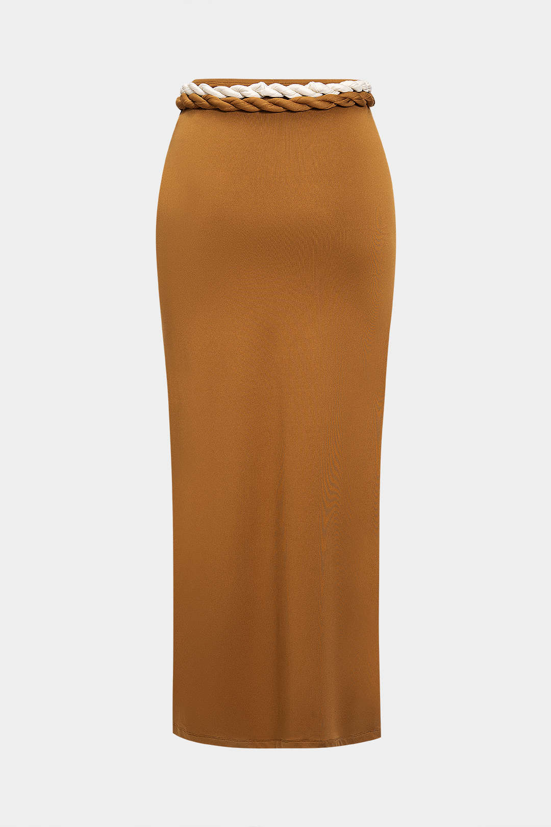 Tie Front Belted Skirt