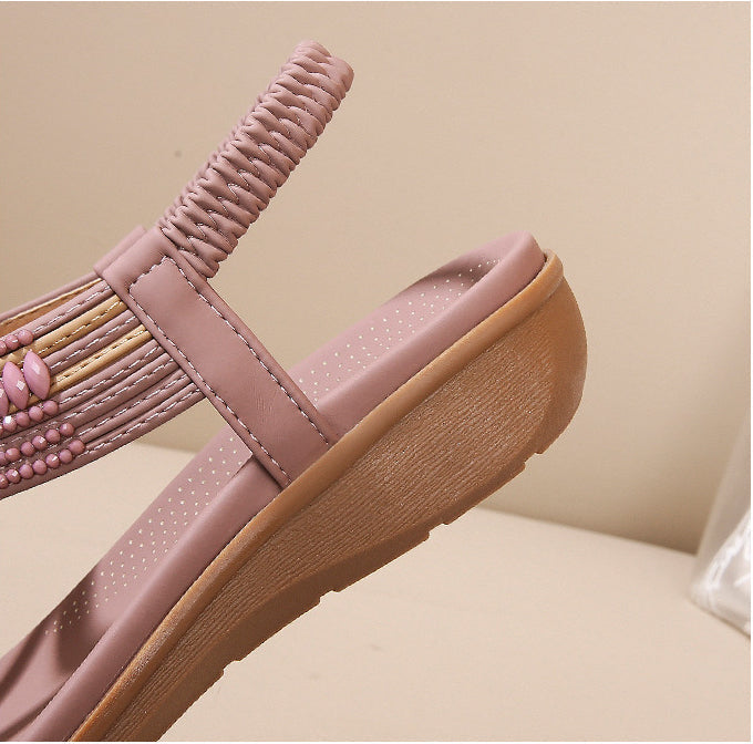 Summer Beaded Soft Breathable Comfort Sandals