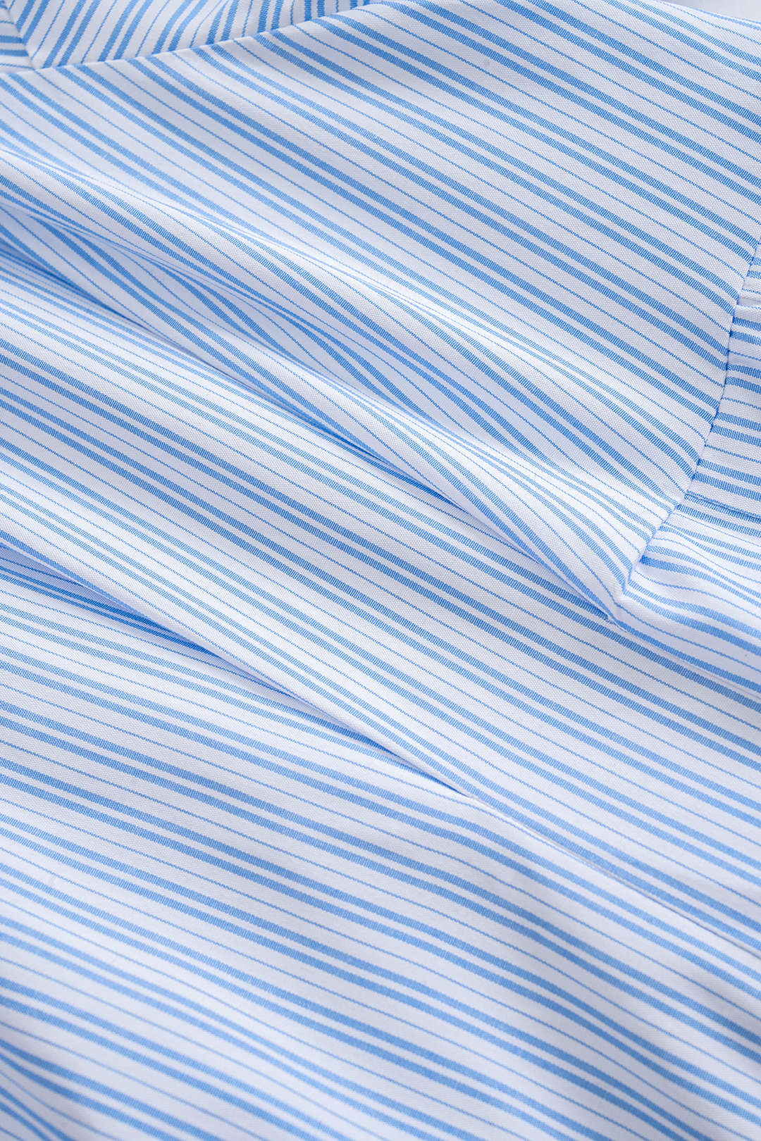 Stripes Print Button Pocket Short Sleeve Mini Dress