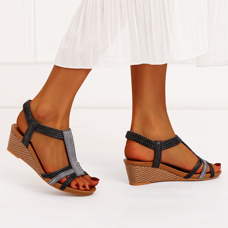 slope heel women sandals summer new national style