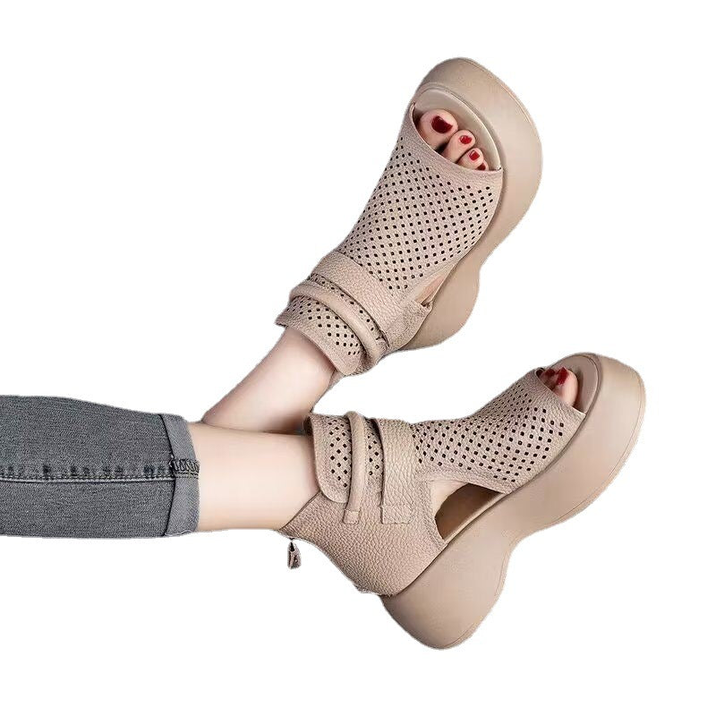 Women's Mesh Hollow Summer Outer Wear Elegant Sandals