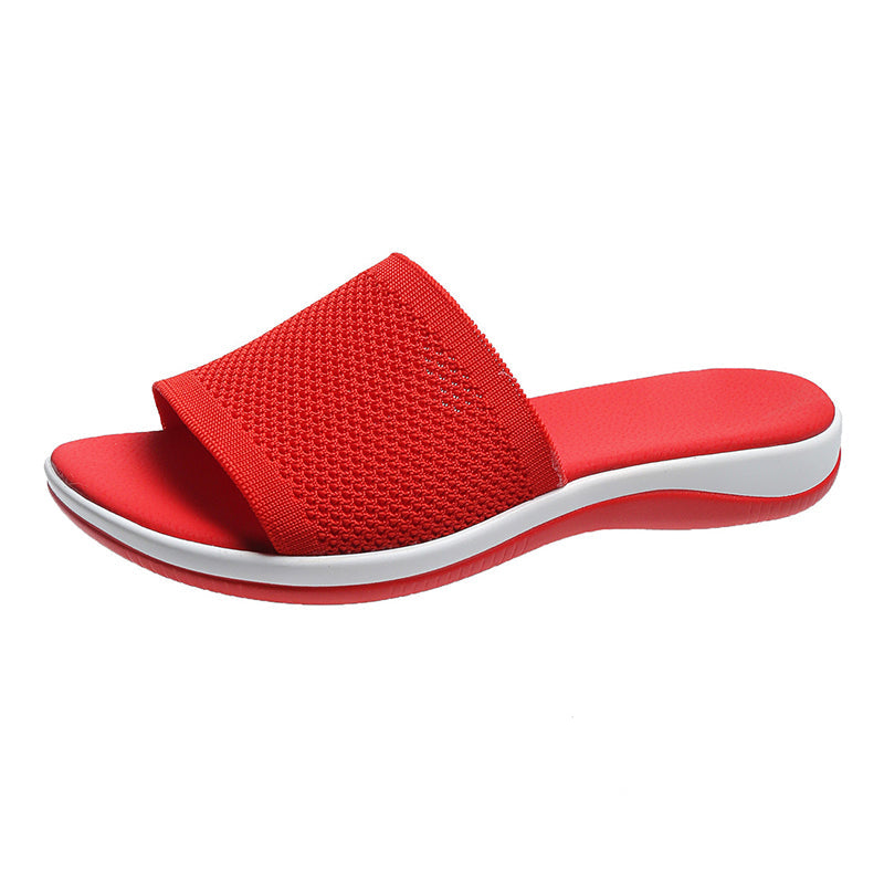 Women Mesh Breathable Soft Wedge Slippers