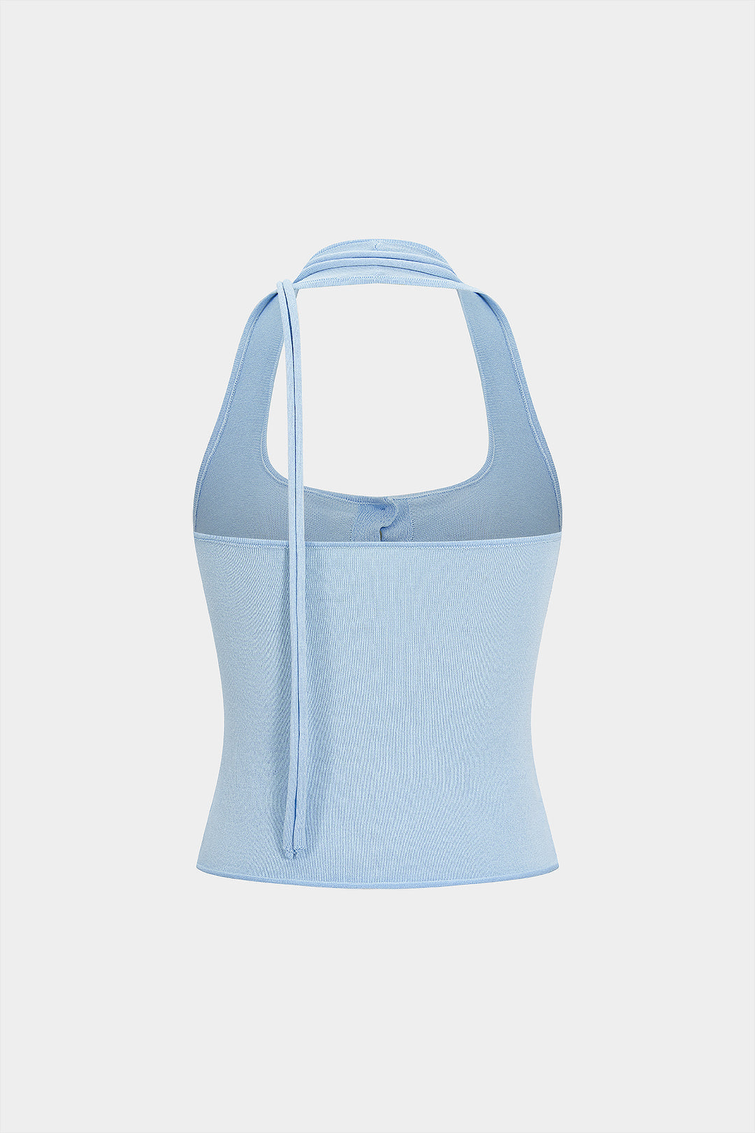 Square Neck Slip Button Detail Tank Top