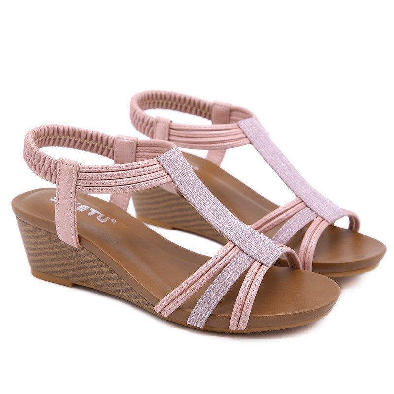 slope heel women sandals summer new national style