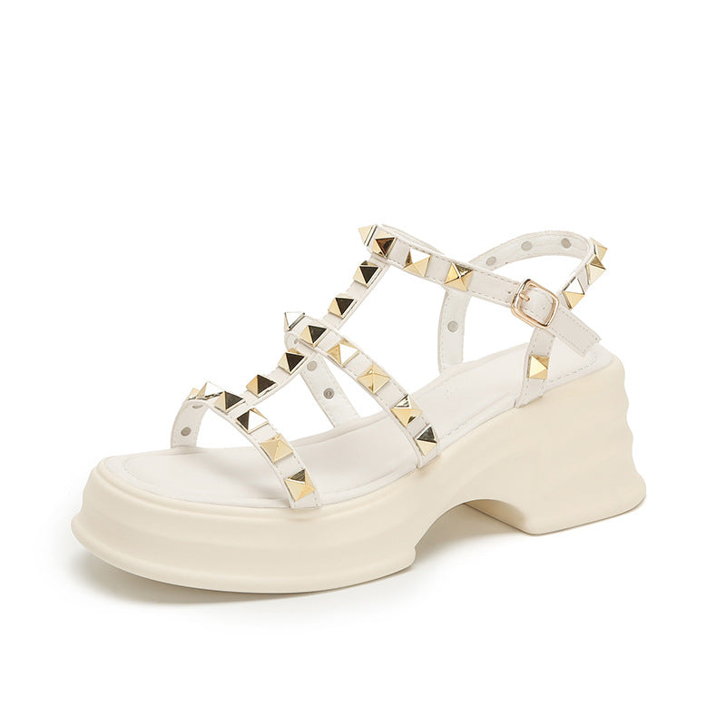 Women's Willow Ingot Open Toe Elevator Wild Sandals