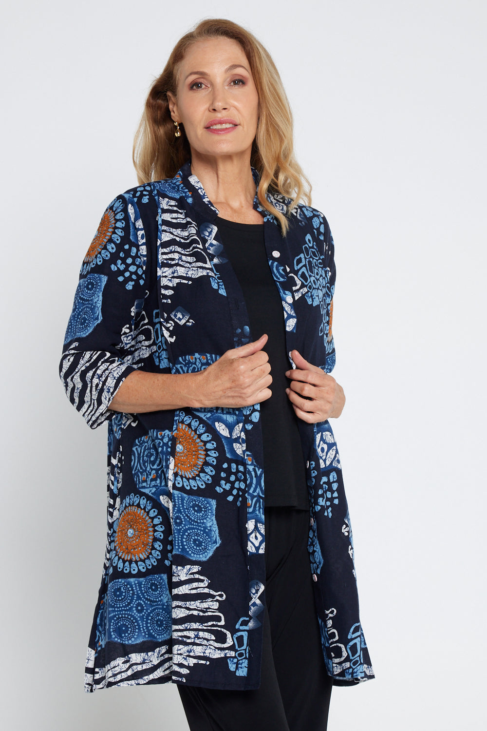 Granger Cotton Shirt - Winter Coastline