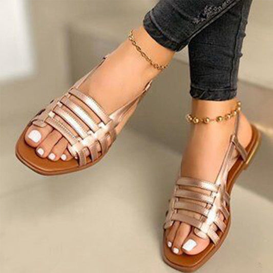 Gladiator Open Toe Flats Sandals