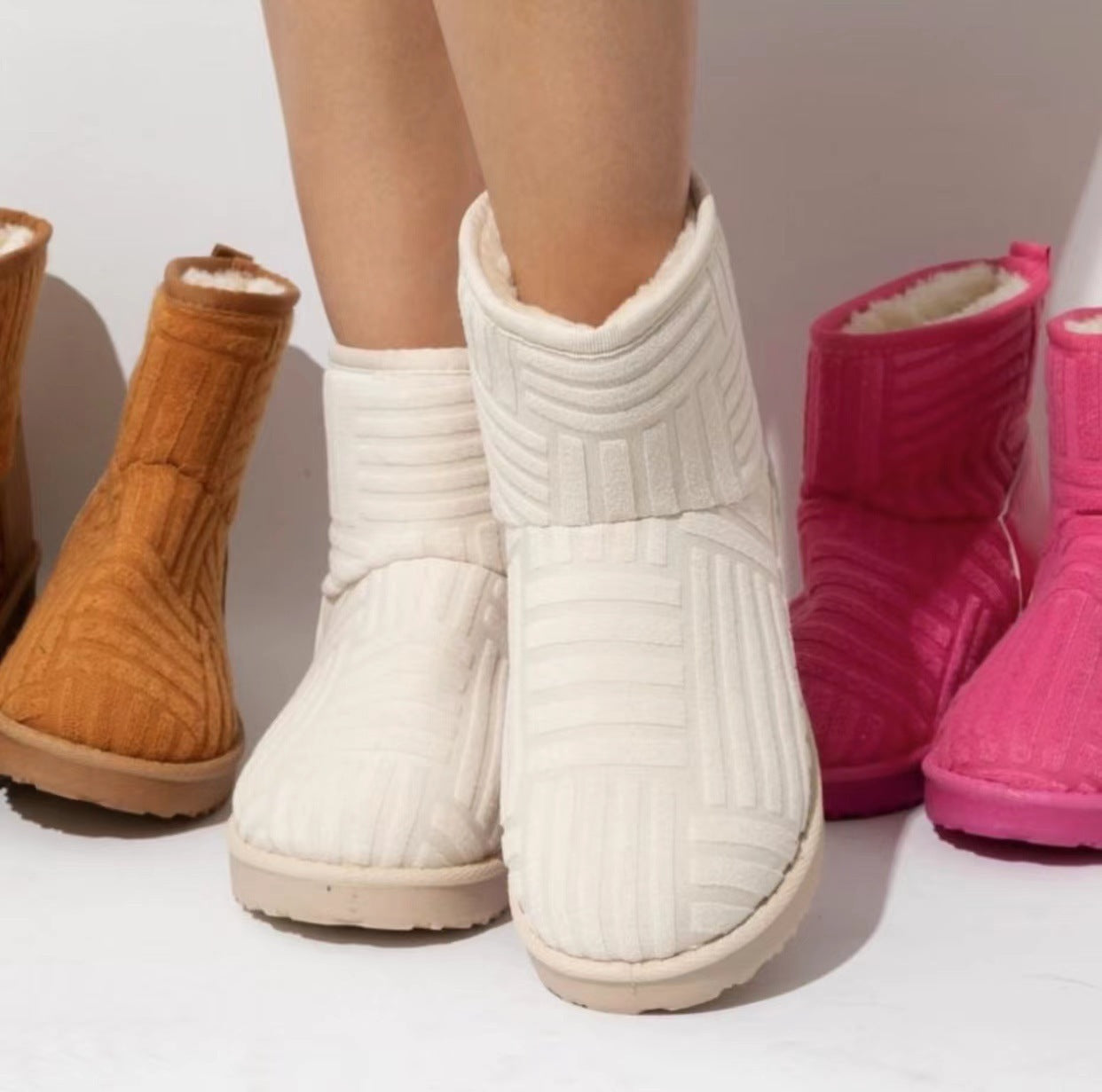 Take Your Chance Fleece Snow Boots