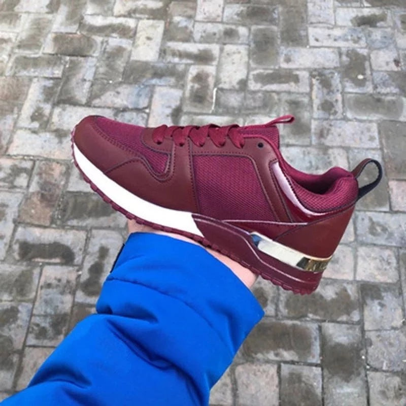 Solid Color Mesh Running Sports Truck Shoes