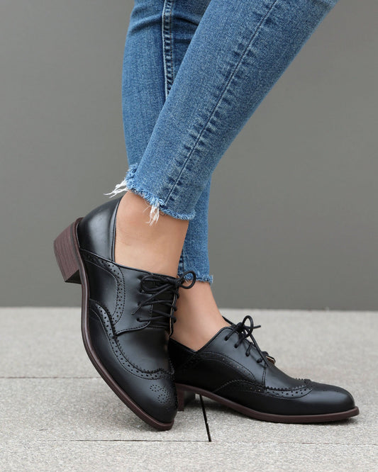 Business casual Lace-up Brogues Shoes
