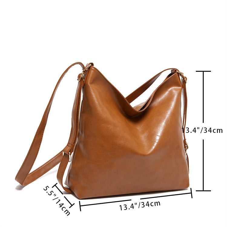 Vintage Waxed Leather Backpack