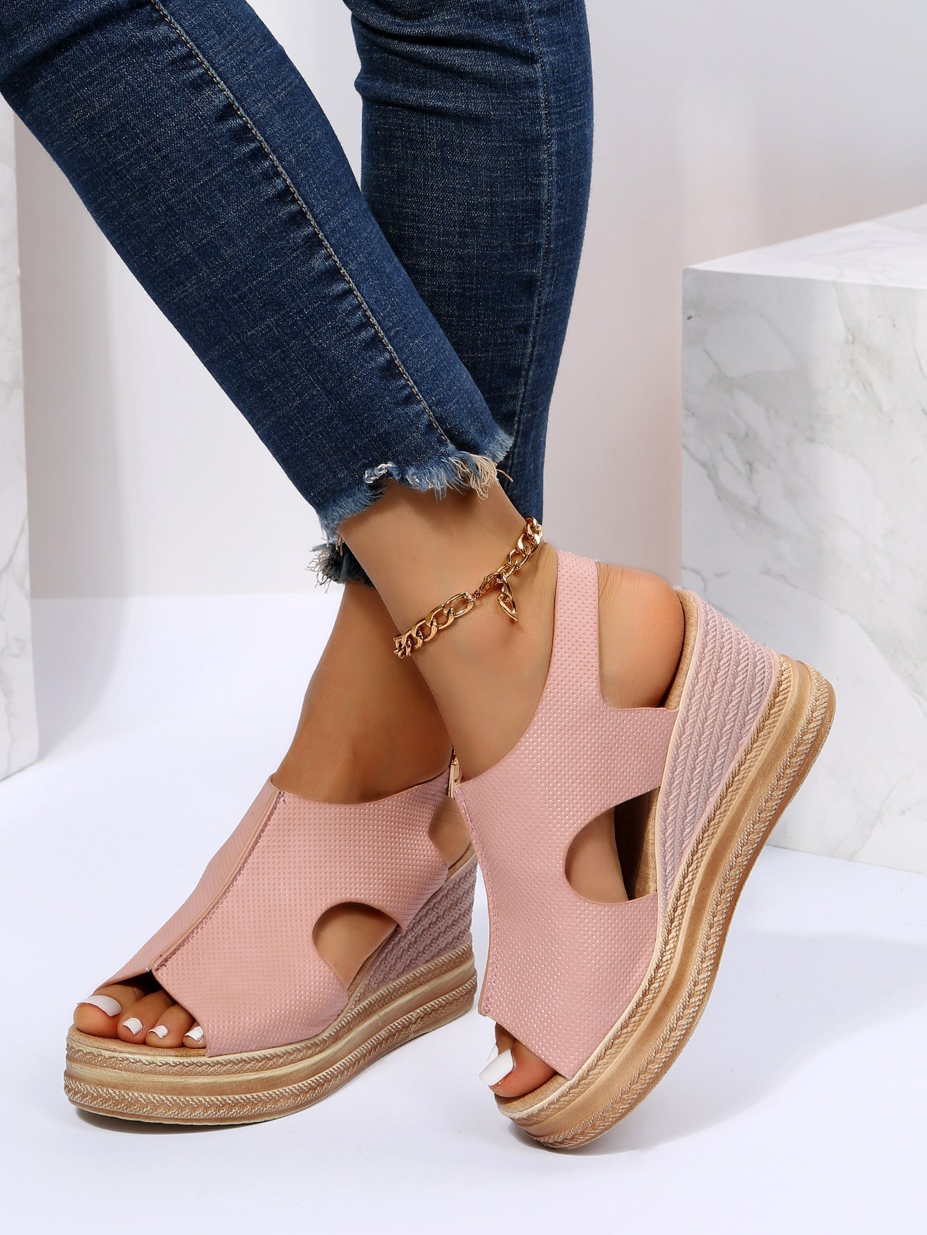 Slingback Casual Wedges Sandals