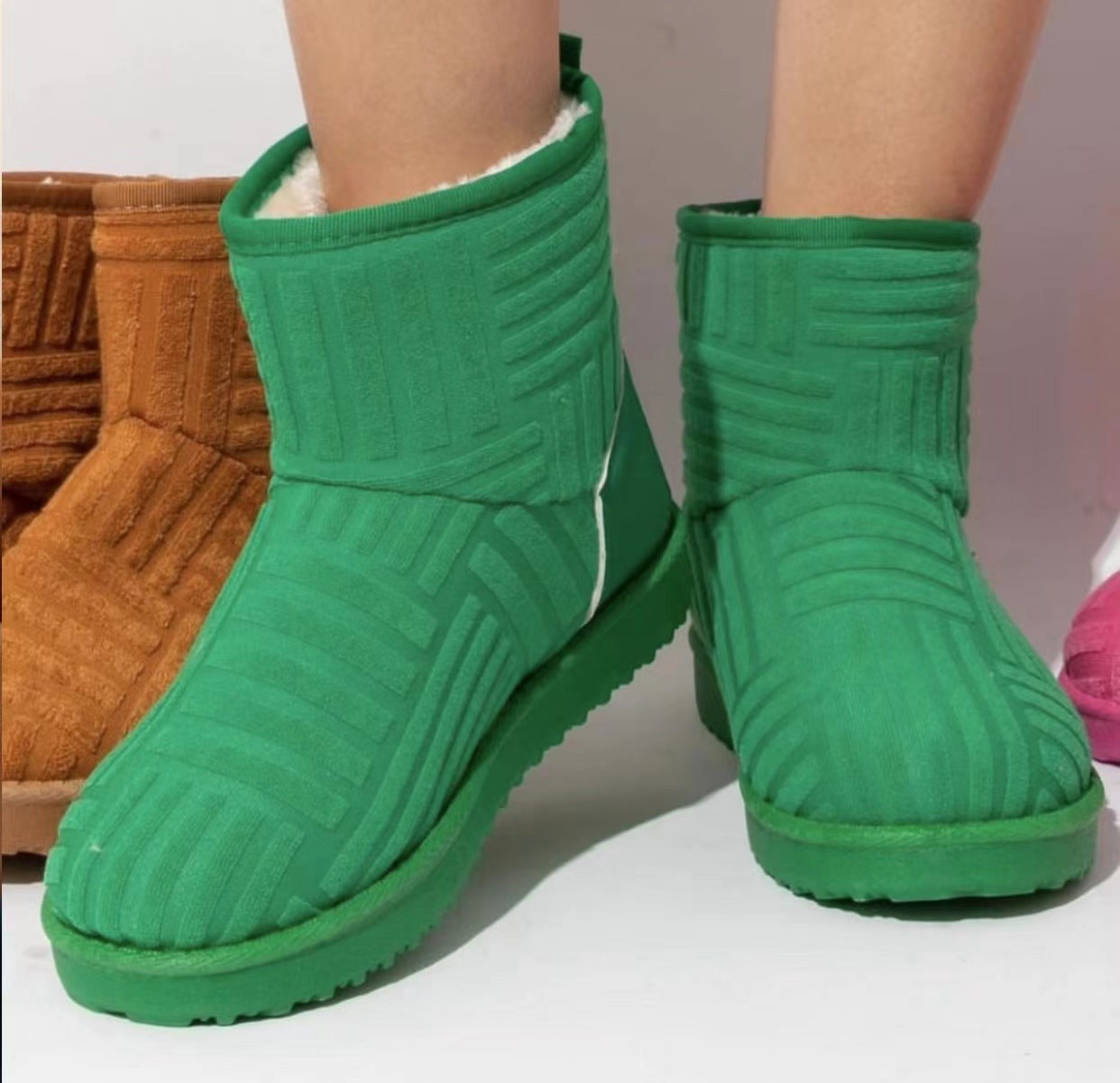 Take Your Chance Fleece Snow Boots