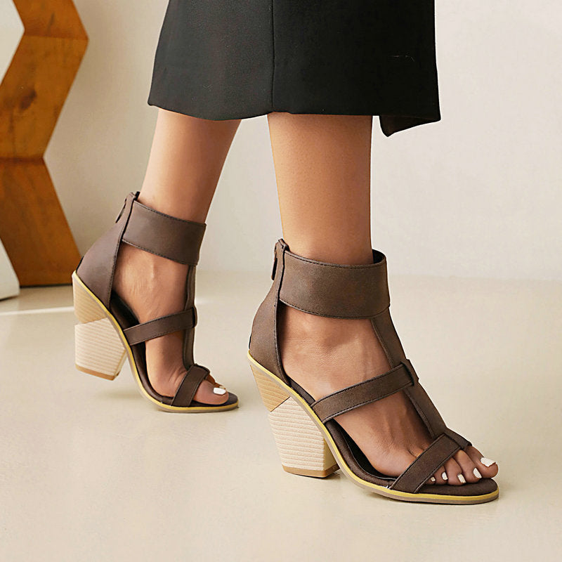 Retro T-strap Fishtrap Sandals