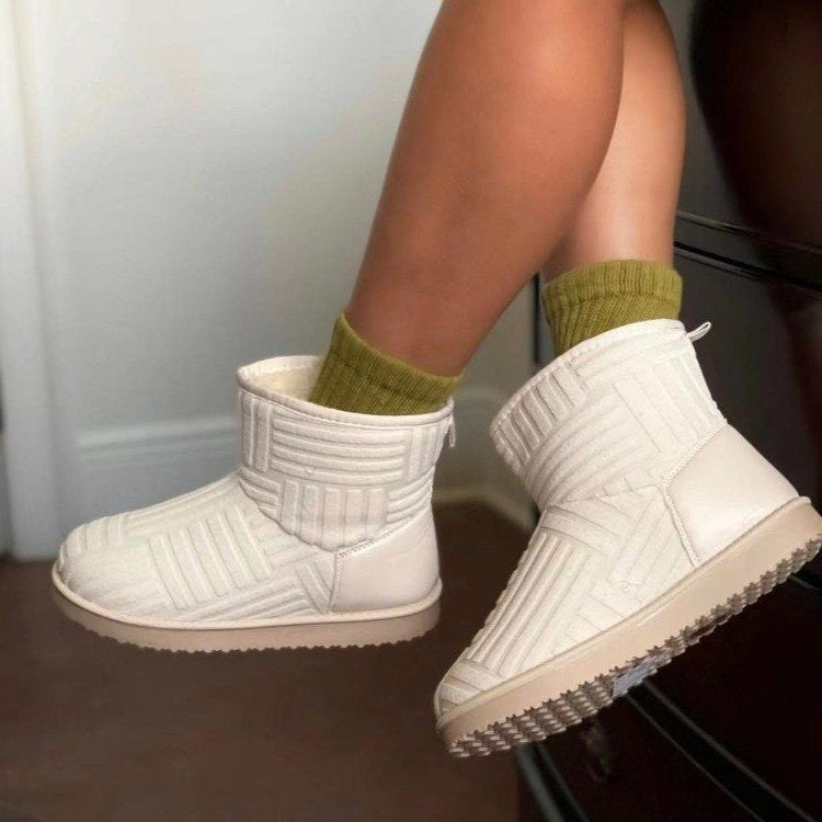 Take Your Chance Fleece Snow Boots